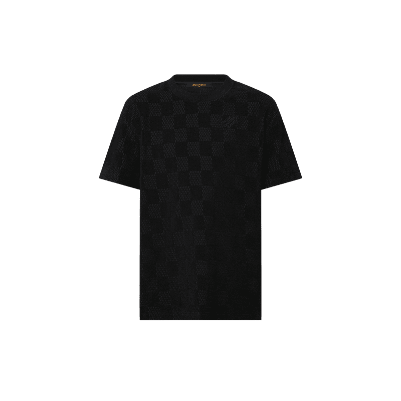 Best Damier French Terry Cotton T-Shirt